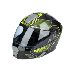 GT1 Expedition Helmet ECE/DOT Encrypted Gloss Asphalt - Hi-Vis