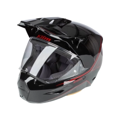 X1 Alpha Helmet ECE/DOT LG Quanta Gloss Black - Fiery Red